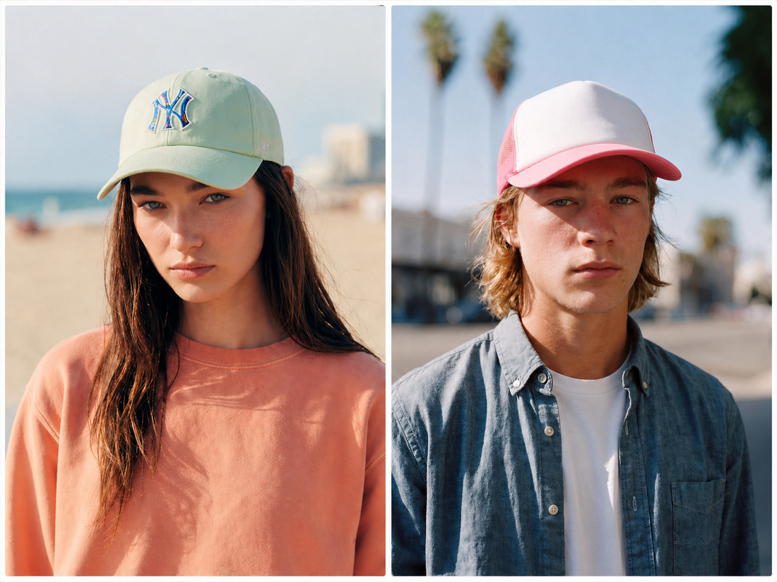 Cap Trends 2026 - Logo Cap und Trucker Cap