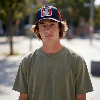 donkerblauw (mannelijk model Carl Sanchez)