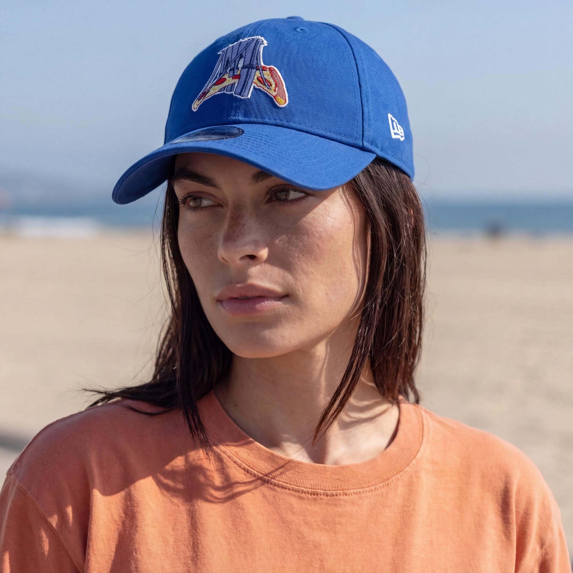 blue (female model Hazel Bourne)