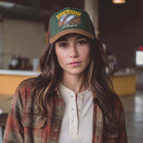 bruin (vrouwelijk model Bec Rabanne)
