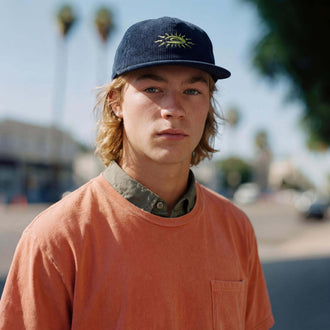 donkerblauw (mannelijk model Luke Fermer)