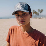 blue (female model Hazel Bourne)