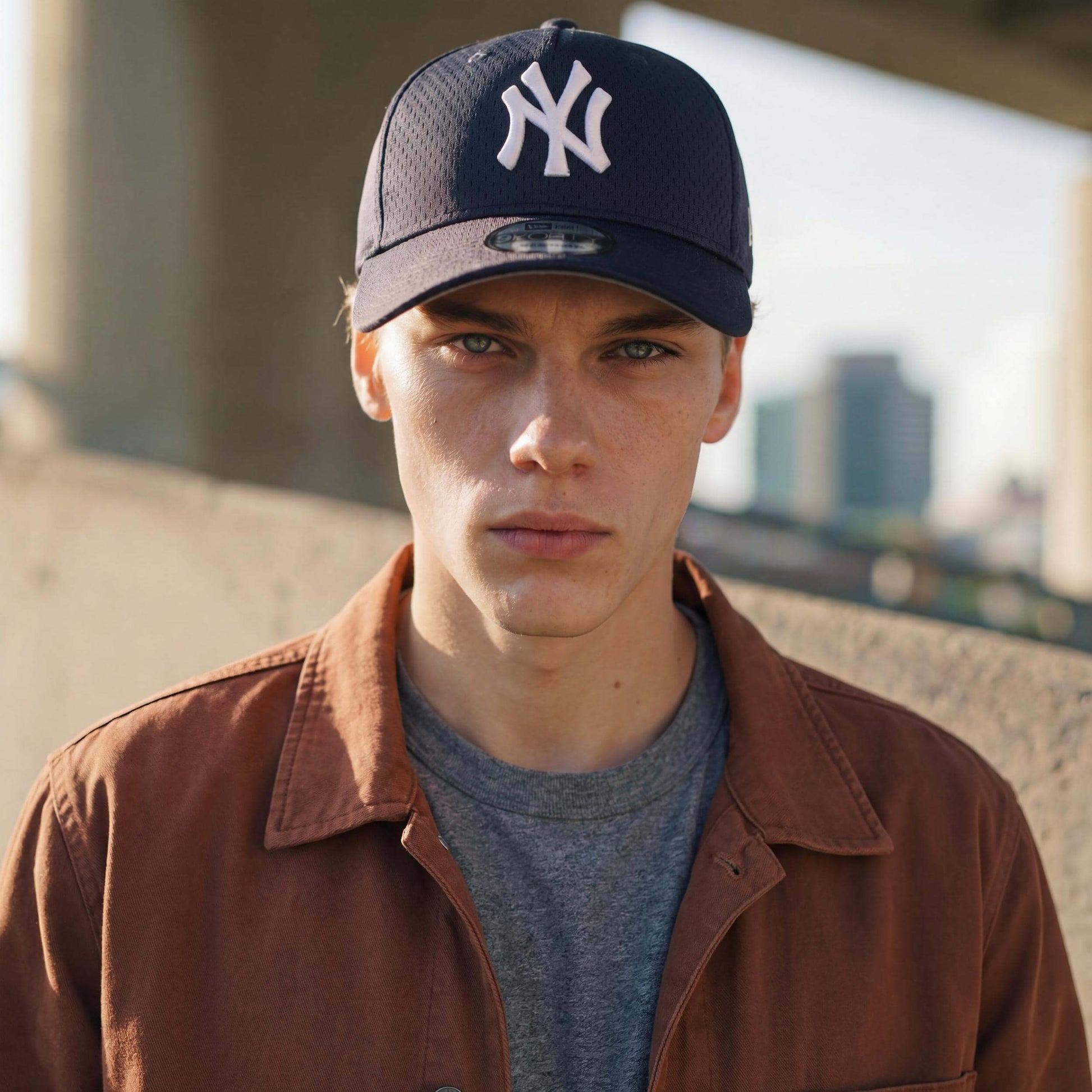 bleu foncé (modèle masculin Luke Fermer)