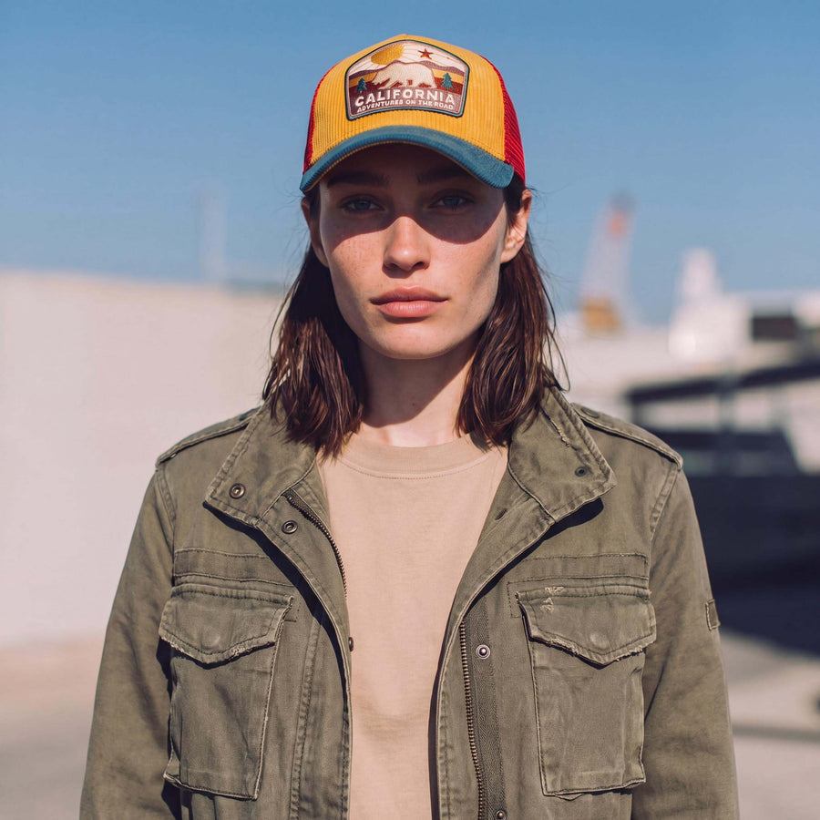mustard (female model Hazel Bourne)