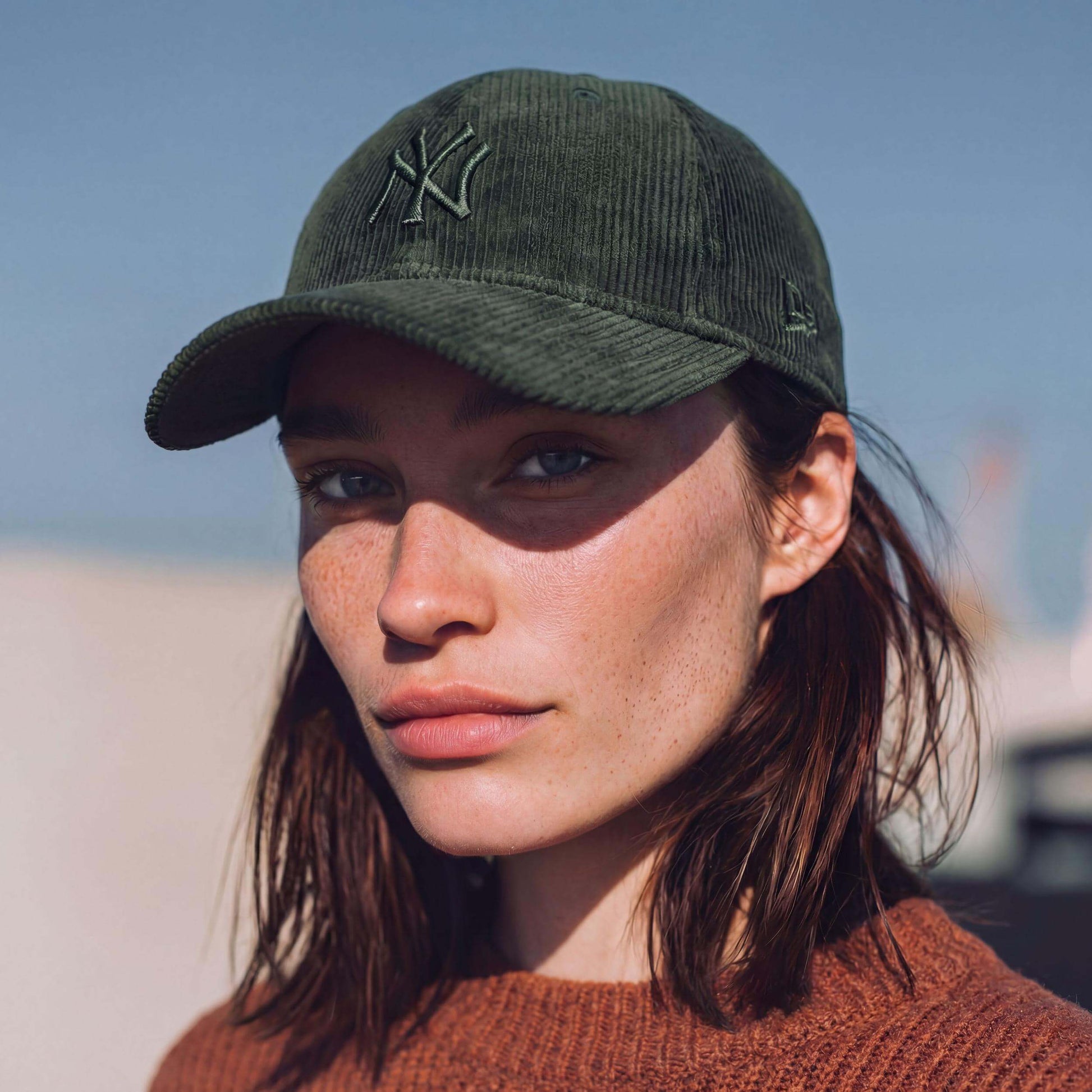dark green (female model Sabrina Sanchez)