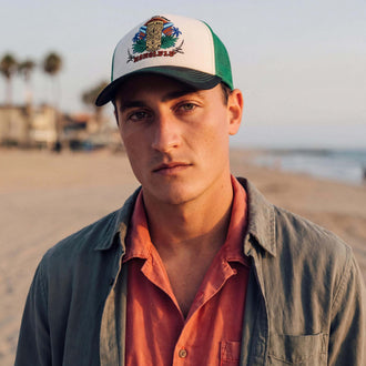 groen (mannelijk model James Lavender)